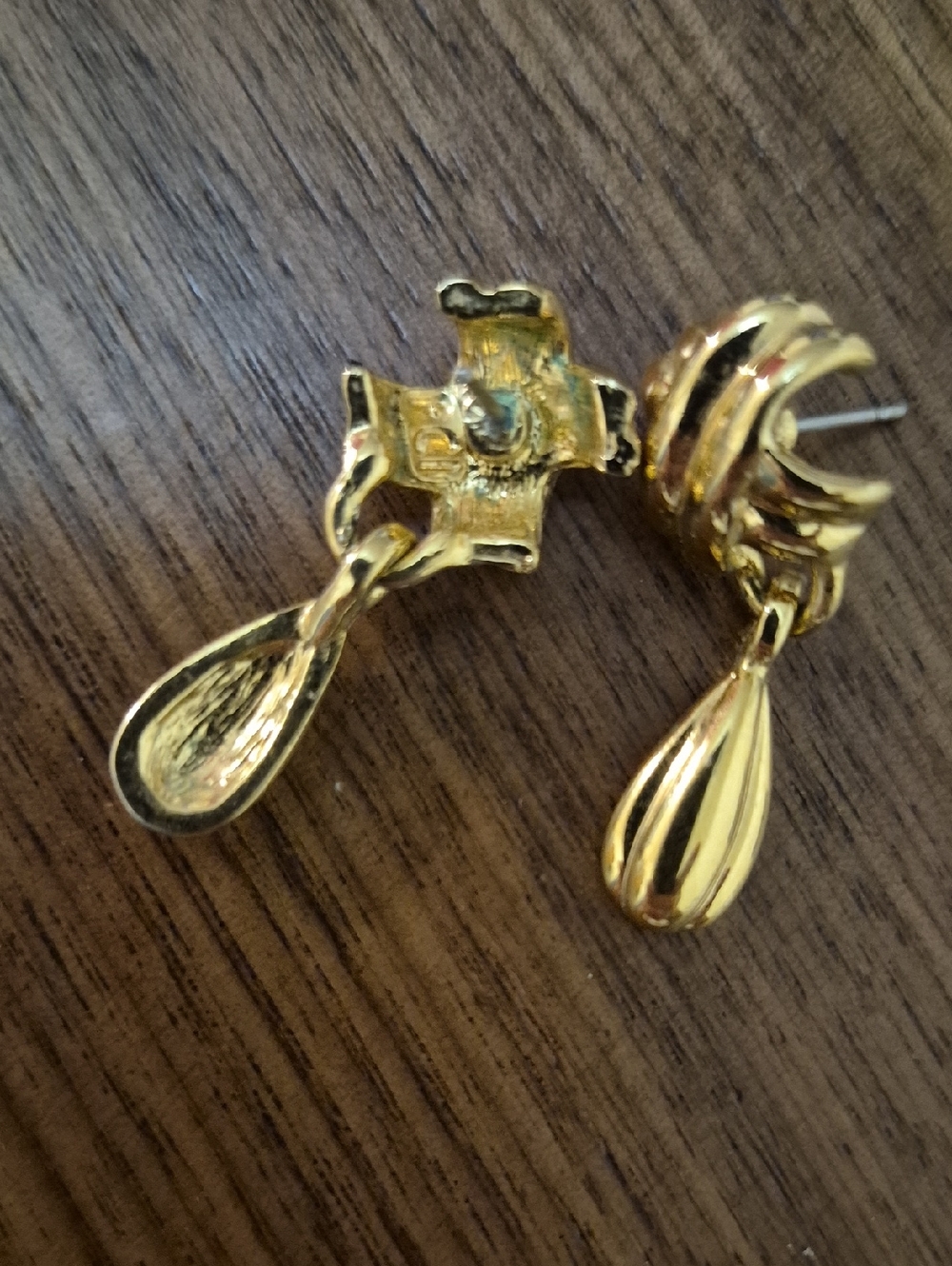 Gold-Tone Drop Earrings - Elegant Women’s Jewelry